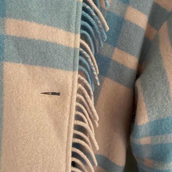 Love shack fancy plaid fringe wool coat EUC - Picture 5 of 10
